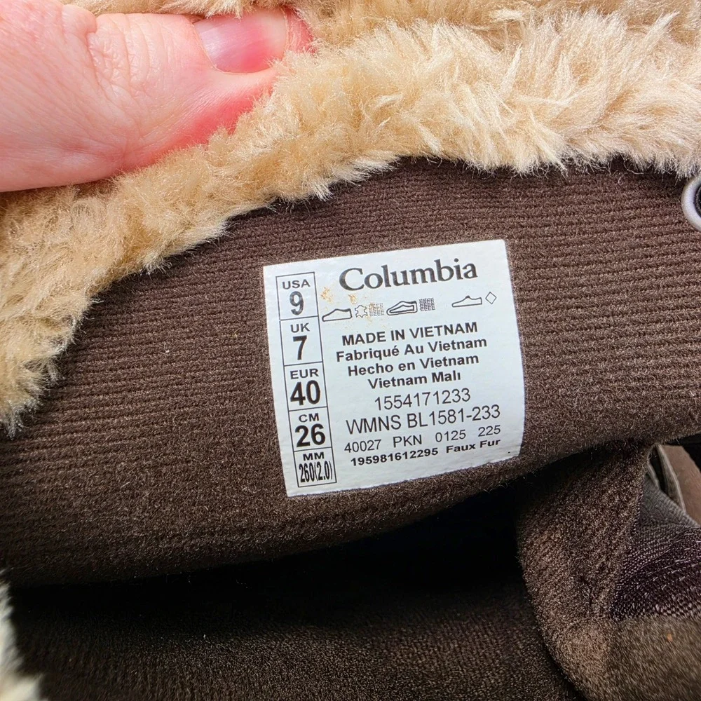 Columbia Minx Mid II Snow Boots 9 Brown Gorpcore Outdoorsy Waterproof